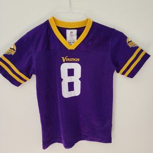 Minnesota Vikings #8 Cousins Team Apparel Youth Jersey size Small (6-7 yr)